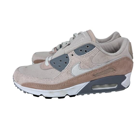 Nike Air Max 90‎ Premium Sneakers Mens US 5.5 Beige Upper Synthetic DA1641-201 main image 11